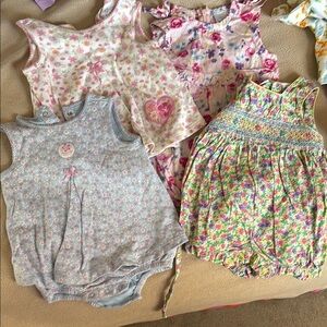 Floral Baby Romper Set